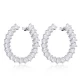 Turkish Clear CZ 925 Sterling Silver Earrings Turkish Clear CZ 925 Sterling Silver Earrings