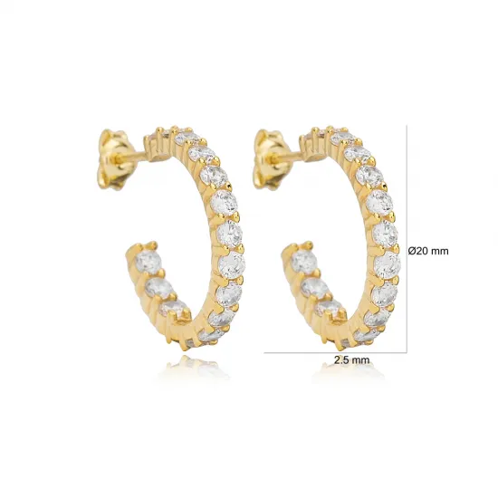 Wholesale Round CZ 925 Sterling Silver Earrings Wholesale Round CZ 925 Sterling Silver Earrings