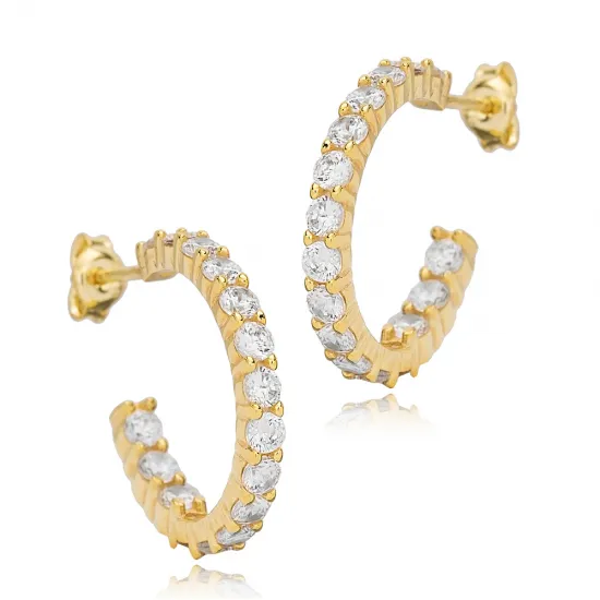 Wholesale Round CZ 925 Sterling Silver Earrings Wholesale Round CZ 925 Sterling Silver Earrings