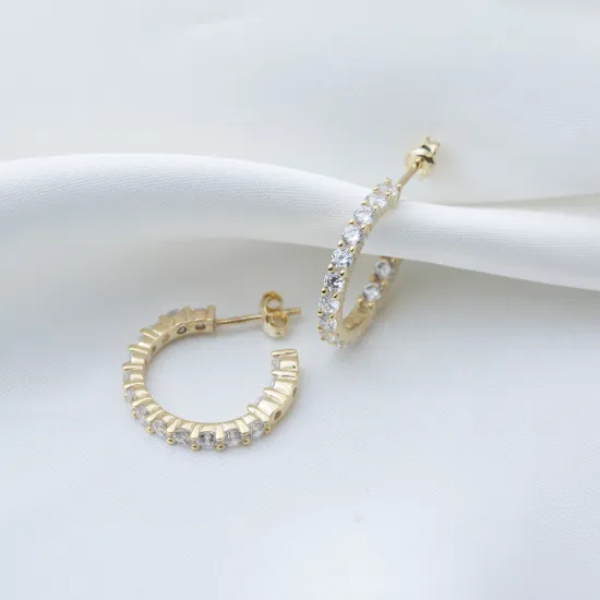 Wholesale Round CZ 925 Sterling Silver Earrings Wholesale Round CZ 925 Sterling Silver Earrings