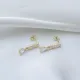 Shiny Baguette Stone 925 Stud Earrings Shiny Baguette Stone 925 Stud Earrings