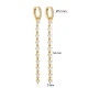 Handcrafted CZ Long 925 Sterling Silver Earrings Handcrafted CZ Long 925 Sterling Silver Earrings