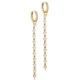 Handcrafted CZ Long 925 Sterling Silver Earrings Handcrafted CZ Long 925 Sterling Silver Earrings