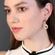 Round Shape Textured Dangle Sterling Silver Earrings Round Shape Textured Dangle Sterling Silver Earrings