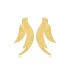 Bird Textured 925 Sterling Silver Earrings