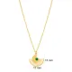 Fan Shaped Emerald 925 Sterling Silver Pendant Fan Shaped Emerald 925 Sterling Silver Pendant