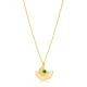 Fan Shaped Emerald 925 Sterling Silver Pendant Fan Shaped Emerald 925 Sterling Silver Pendant