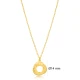 Textured Minimalist Round Shape 925 Silver Necklace - Sade 925 Silver Jewelry