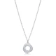Textured Minimalist Round Shape 925 Silver Necklace - Sade 925 Silver Jewelry