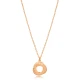 Textured Minimalist Round Shape 925 Silver Necklace - Sade 925 Silver Jewelry