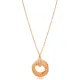 Unique Shape Dainty Round Design Textured Charm Necklace Turkish Wholesale 925 Silver Jewelry