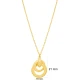 Intertwined Round Textured 925 Sterling Silver Necklace - Sade 925 Silver Jewelry