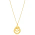 Intertwined Round Textured 925 Sterling Silver Necklace