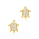 Handcrafted Turtle 925 Sterling Silver Earrings - Sade 925 Silver Jewelry