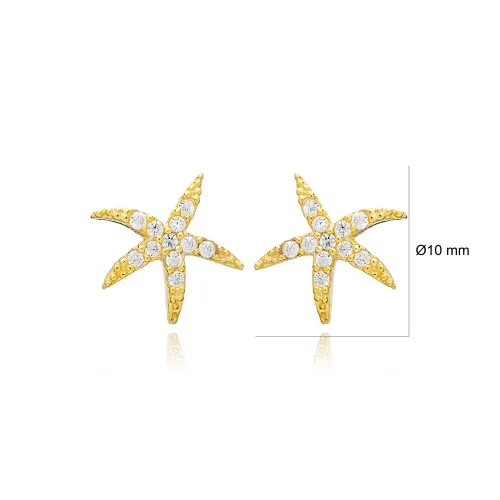 Starfish Cute 925 Sterling Silver Earrings