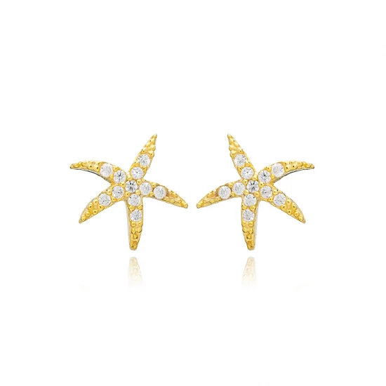 Starfish Cute 925 Sterling Silver Earrings Starfish Cute 925 Sterling Silver Earrings