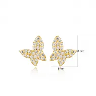 Turkish Butterfly CZ 925 Sterling Silver Earrings