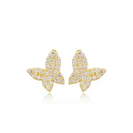 Turkish Butterfly CZ 925 Sterling Silver Earrings