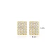 Turkish Rectangle 925 Sterling Silver Earrings