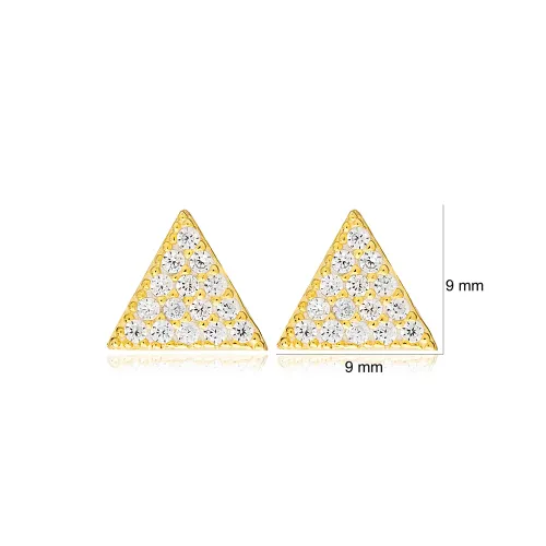 Turkish Triangle Sterling Silver Earrings