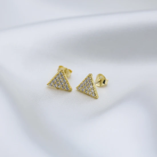 Turkish Triangle Sterling Silver Earrings Turkish Triangle Sterling Silver Earrings