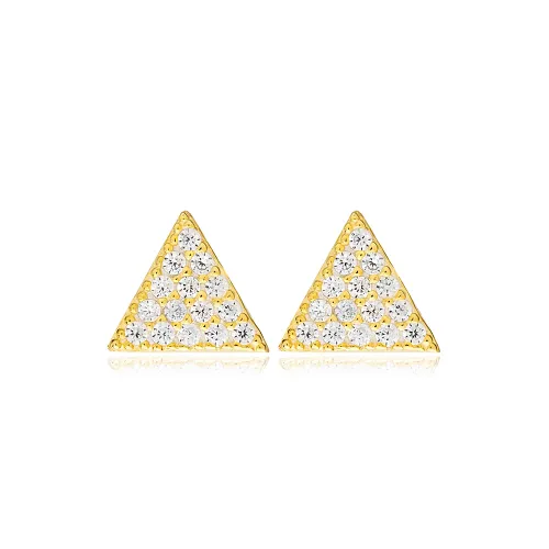 Turkish Triangle Sterling Silver Earrings