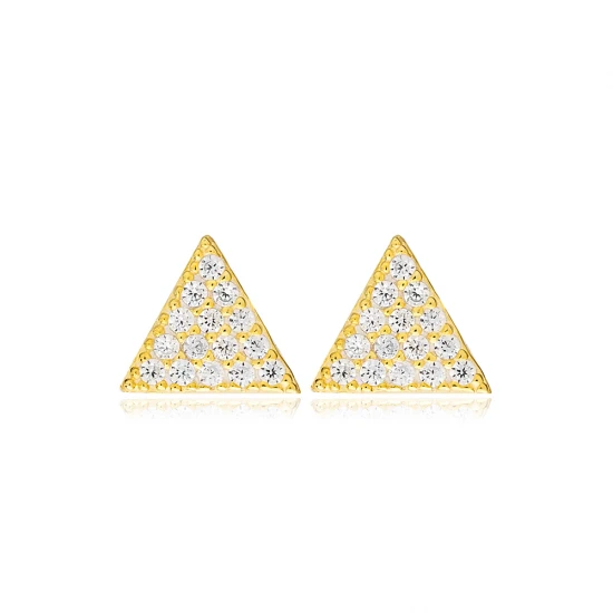Turkish Triangle Sterling Silver Earrings Turkish Triangle Sterling Silver Earrings