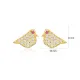 Bird Stud Earring Wholesale Handcrafted Sterling Silver Earring