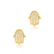 Handcrafted Hamsa 925 Sterling Silver Earrings | 925 Sterling Silver Wholesale | Sade Silver Handcrafted Hamsa 925 Sterling Silver Earrings - Sade 925 Silver Jewelry