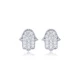 Handcrafted Hamsa 925 Sterling Silver Earrings | 925 Sterling Silver Wholesale | Sade Silver Handcrafted Hamsa 925 Sterling Silver Earrings - Sade 925 Silver Jewelry