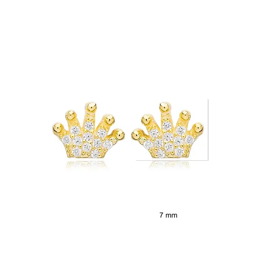 Turkish Crown 925 Sterling Silver Earrings Turkish Crown 925 Sterling Silver Earrings