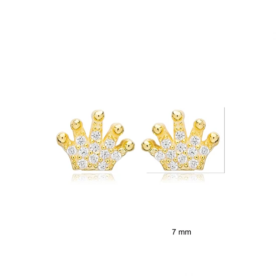 Turkish Crown 925 Sterling Silver Earrings