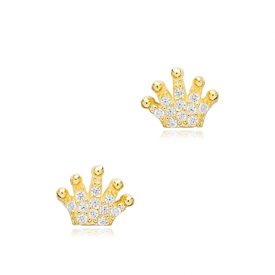 Turkish Crown 925 Sterling Silver Earrings
