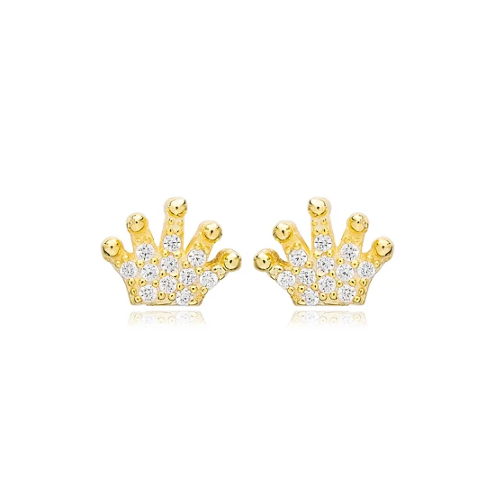 Turkish Crown 925 Sterling Silver Earrings
