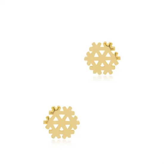 Turkish Snowflake 925 Sterling Silver Earrings Turkish Snowflake 925 Sterling Silver Earrings