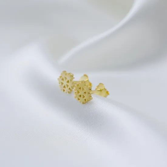 Turkish Snowflake 925 Sterling Silver Earrings Turkish Snowflake 925 Sterling Silver Earrings