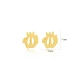 Arabic Calligraphy Stud 925 Sterling Silver Earrings Arabic Calligraphy Stud 925 Sterling Silver Earrings