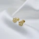 Arabic Calligraphy Stud 925 Sterling Silver Earrings Arabic Calligraphy Stud 925 Sterling Silver Earrings