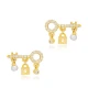 Key And Lock 925 Sterling Silver Earrings Key And Lock 925 Sterling Silver Earrings