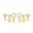 Key And Lock 925 Sterling Silver Earrings