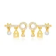 Key And Lock 925 Sterling Silver Earrings Key And Lock 925 Sterling Silver Earrings