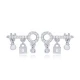 Key And Lock 925 Sterling Silver Earrings Key And Lock 925 Sterling Silver Earrings