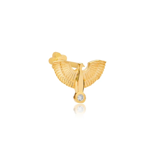 Angel Wing Single Piercing 925 Sterling Silver Earrings