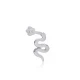 Plain Snake Single Piercing Sterling Silver Earrings | 925 Sterling Silver Wholesale | Sade Silver Plain Snake Single Piercing Sterling Silver Earrings - Sade 925 Silver Jewelry