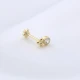 Single CZ Single Piercing 925 Sterling Silver Earrings | 925 Sterling Silver Wholesale | Sade Silver Single CZ Single Piercing 925 Sterling Silver Earrings - Sade 925 Silver Jewelry