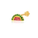 Watermelon Single Piercing 925 Sterling Silver Earrings - Sade 925 Silver Jewelry