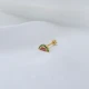 Watermelon Single Piercing 925 Sterling Silver Earrings - Sade 925 Silver Jewelry