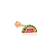 Watermelon Single Piercing 925 Sterling Silver Earrings - Sade 925 Silver Jewelry