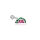 Watermelon Single Piercing 925 Sterling Silver Earrings - Sade 925 Silver Jewelry