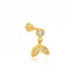 Dainty Desing CZ Single Piercing 925 Silver Earrings